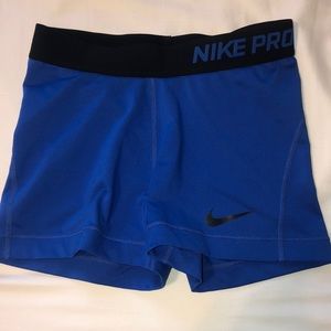 Blue Nike Pro Spandex